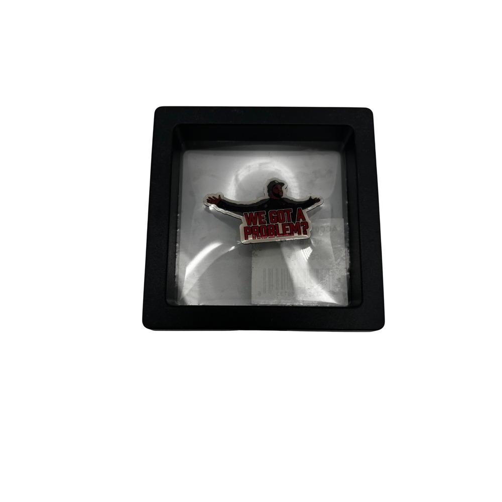 Ice Cube We Got A Problem Enamel Pin Red Black Hip Hop Rap